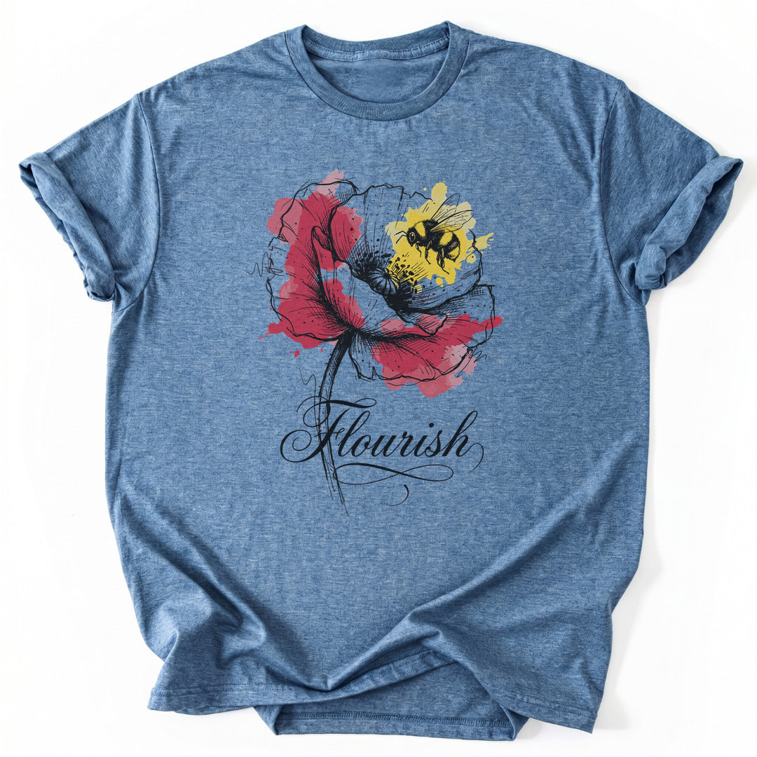 T-Shirt Heather Indigo / S Poppy Buzz