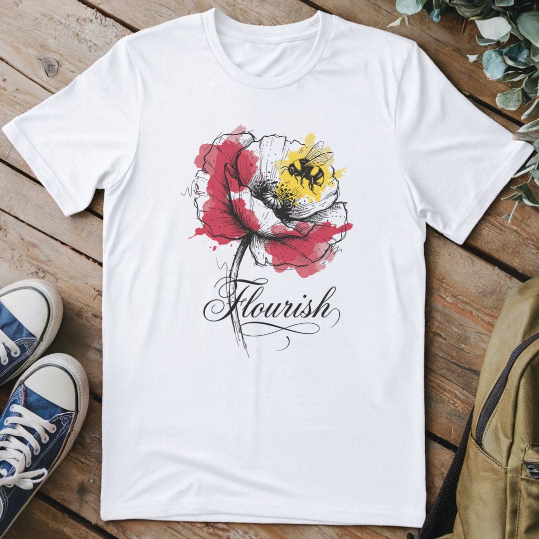 T-Shirt White / S Poppy Buzz