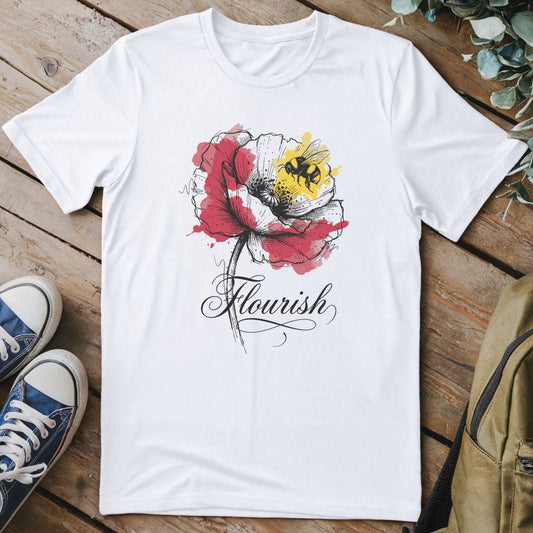 T-Shirt White / S Poppy Buzz