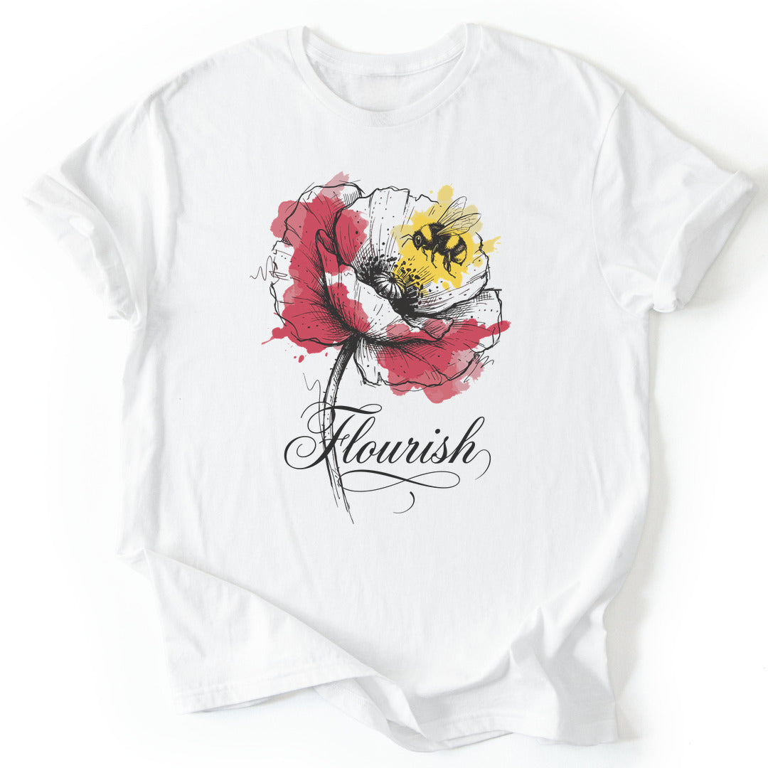 T-Shirt White / S Poppy Buzz