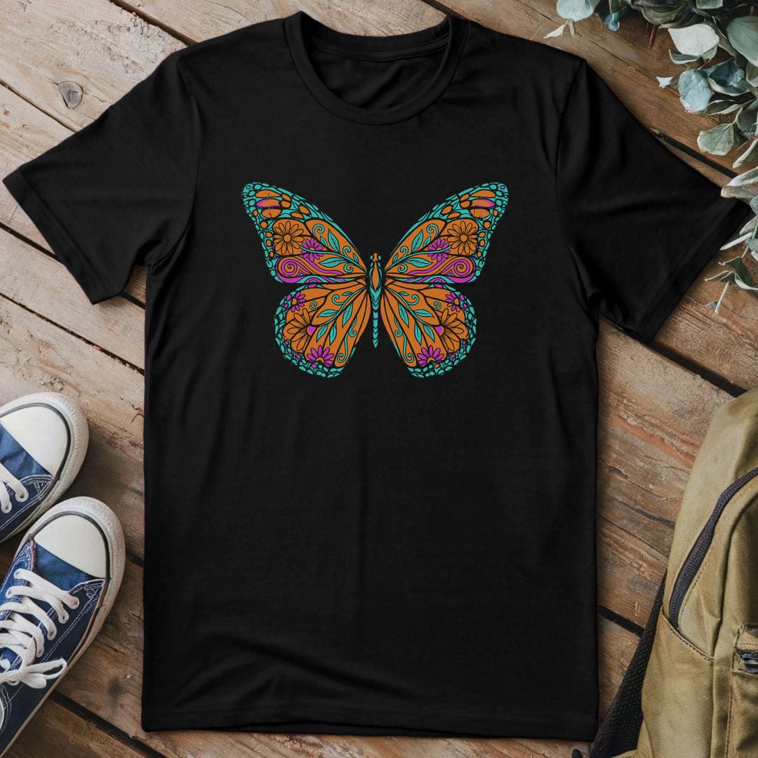 T-Shirt Black / S Vivid Flutterdream