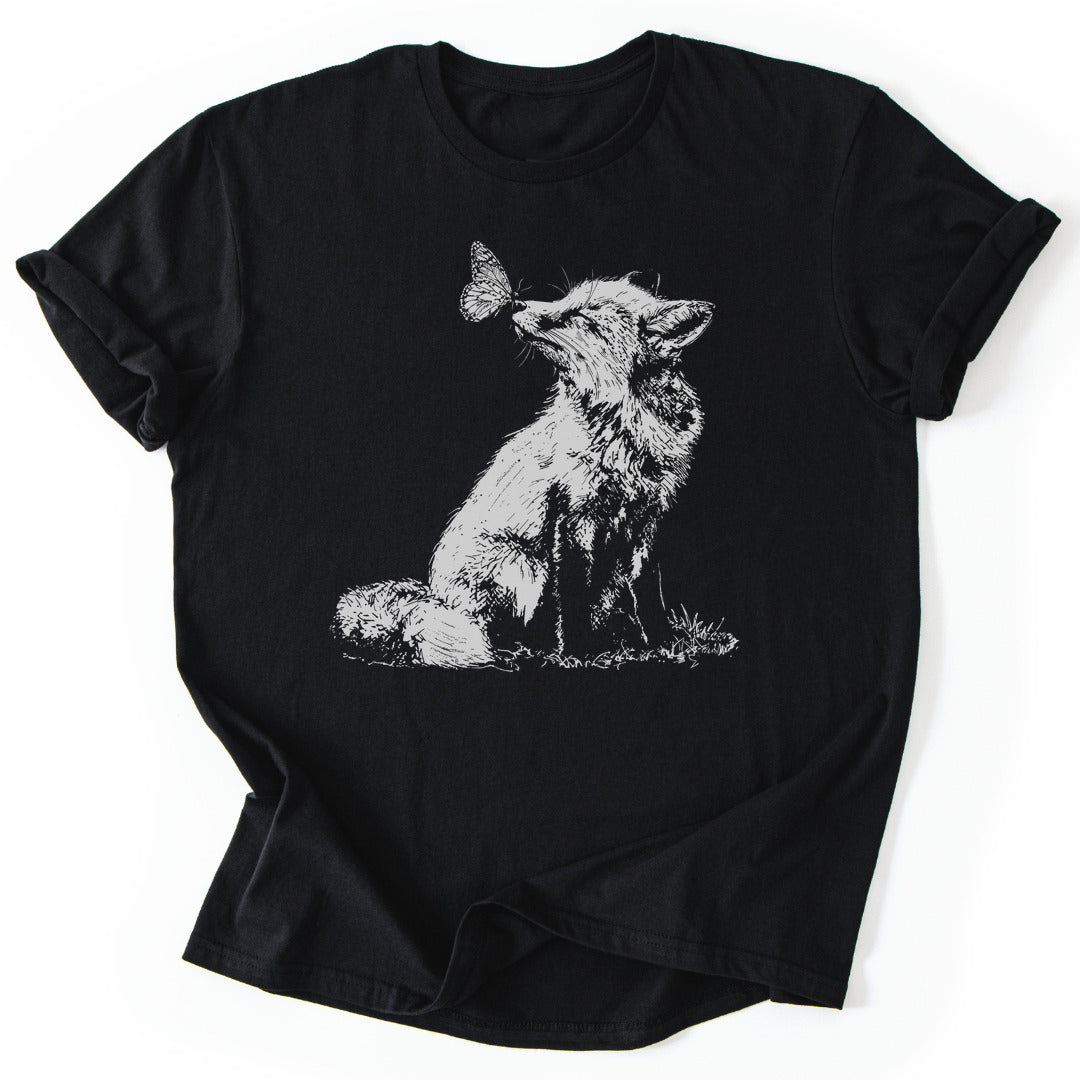 T-Shirt Black / S Butterfly Whispers