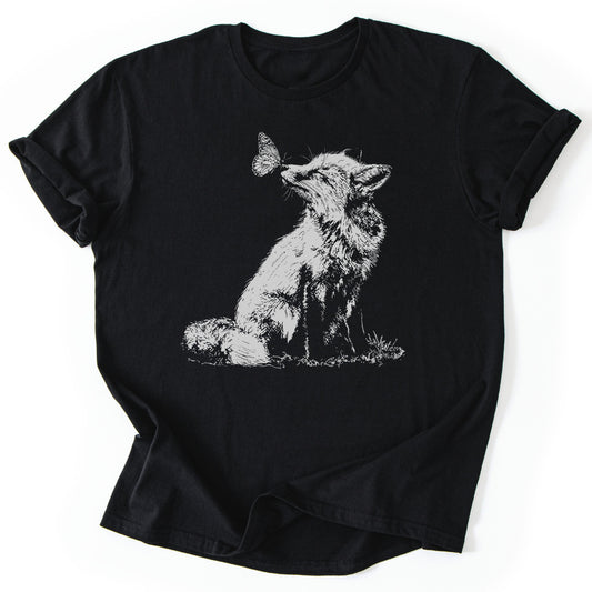 T-Shirt Black / S Butterfly Whispers
