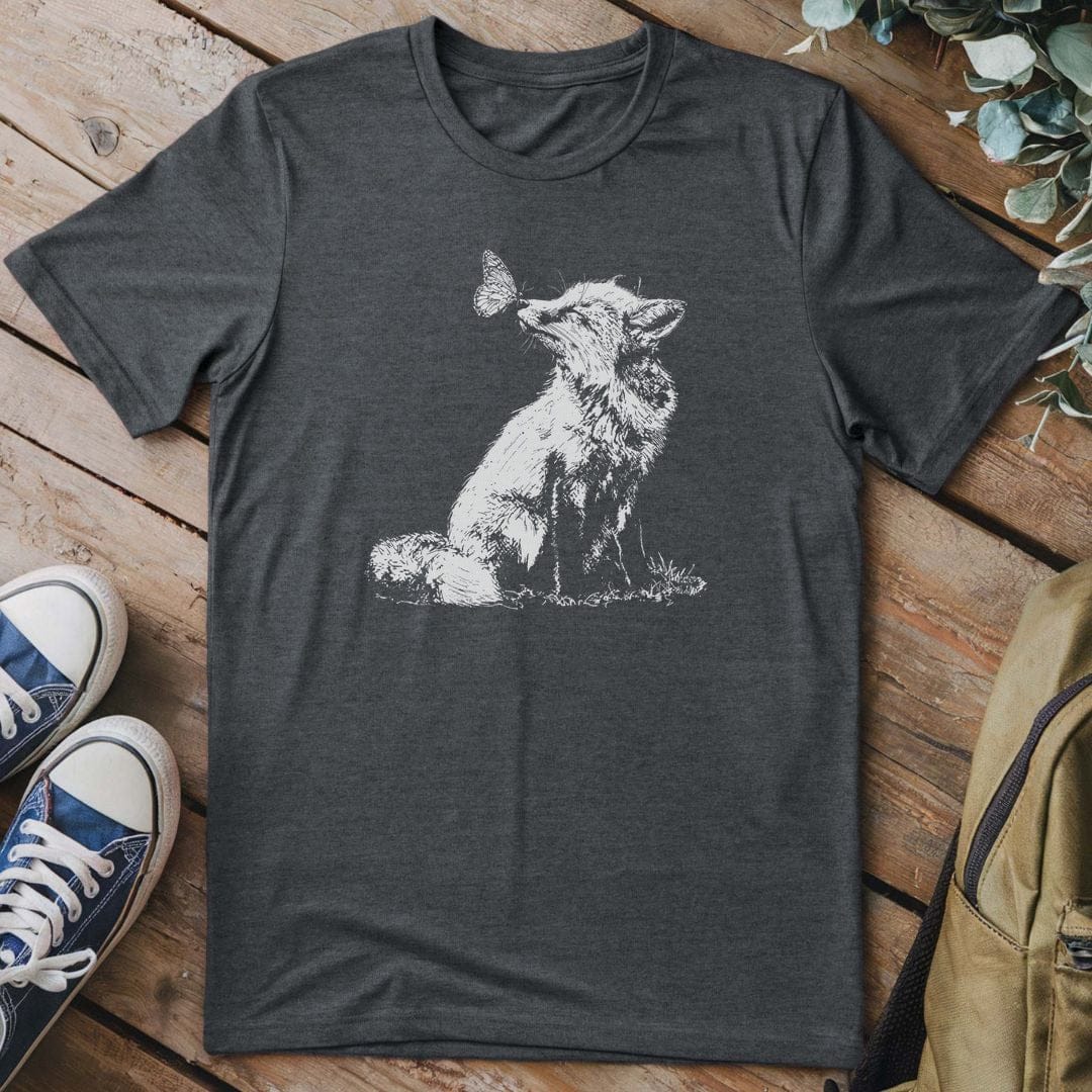 T-Shirt Dark Heather / S Butterfly Whispers