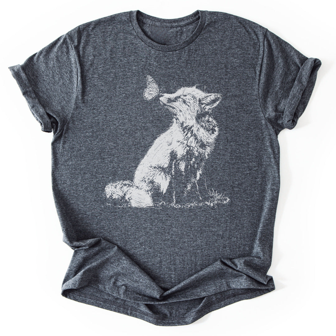 T-Shirt Dark Heather / S Butterfly Whispers