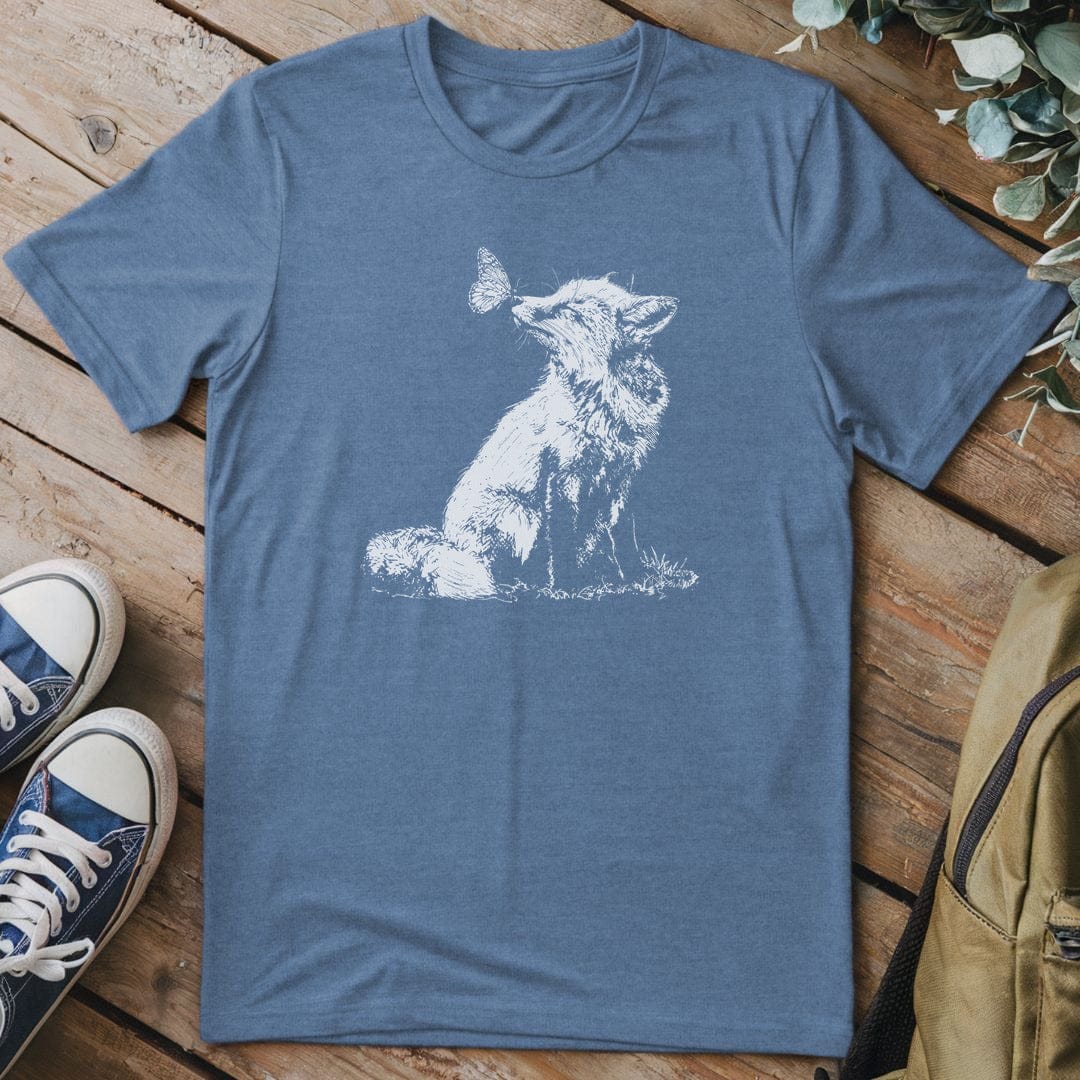 T-Shirt Heather Indigo / S Butterfly Whispers