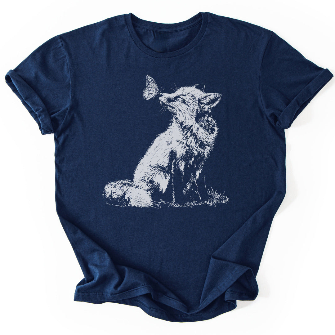T-Shirt Navy / S Butterfly Whispers