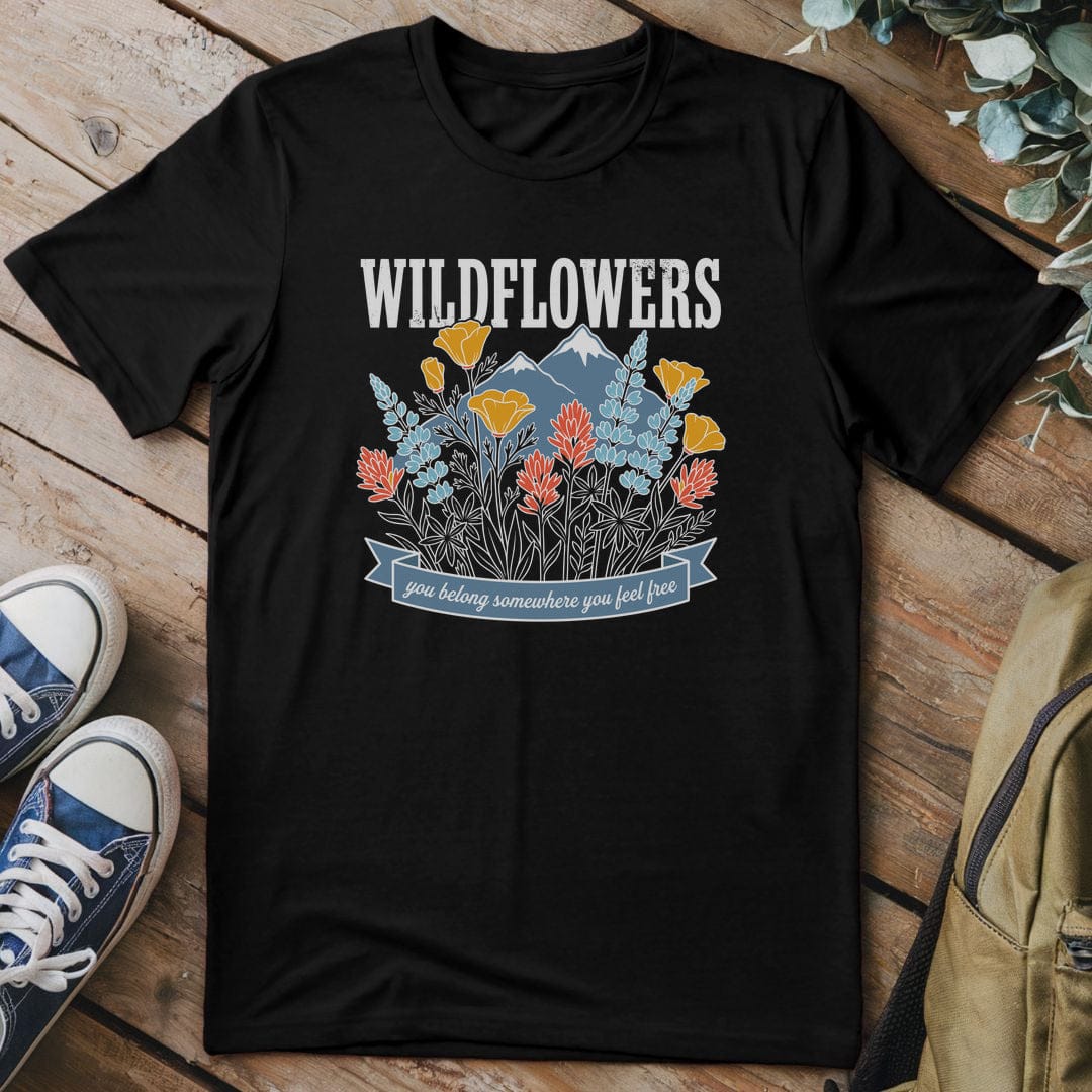 T-Shirt Black / S Alpine Blossom Escape