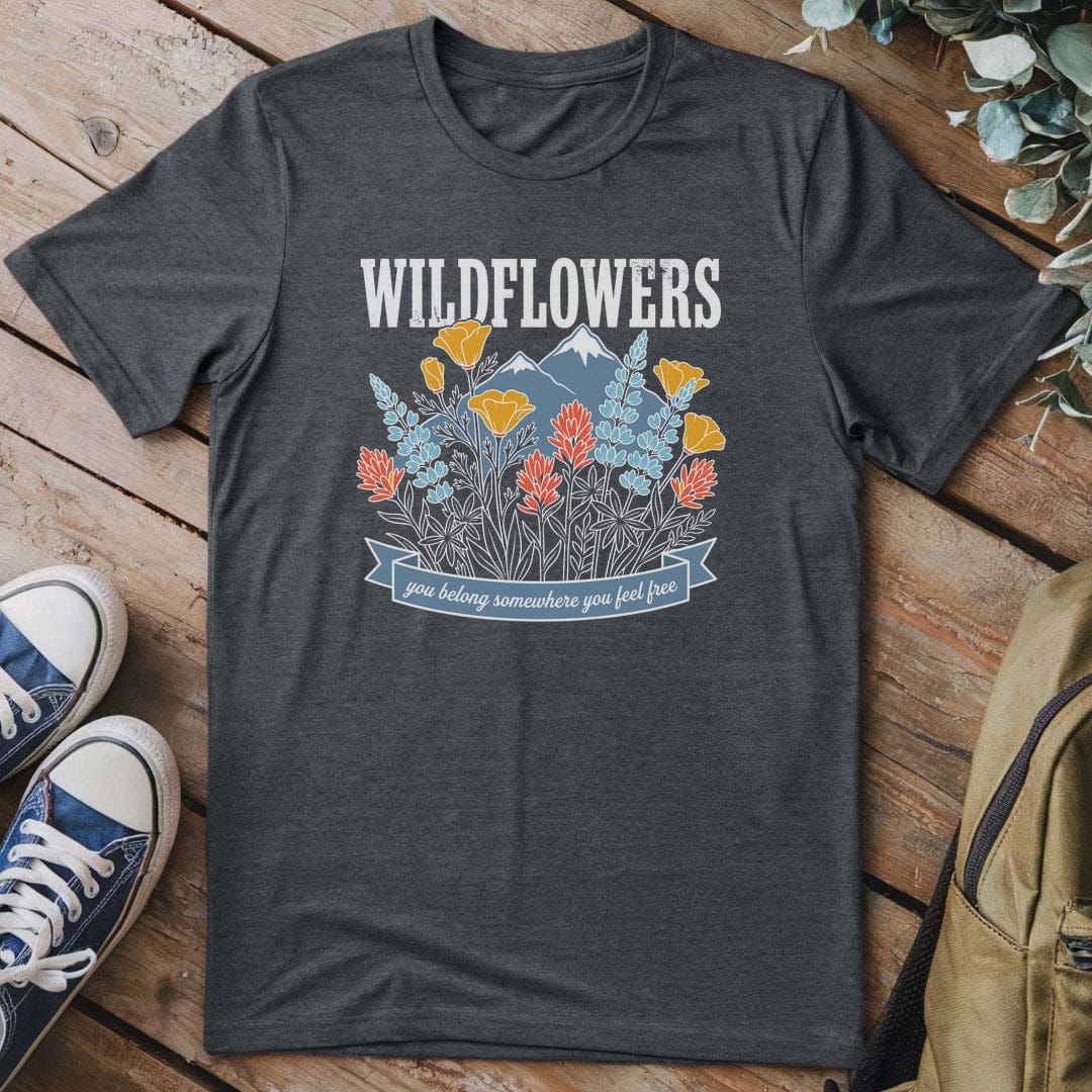 T-Shirt Dark Heather / S Alpine Blossom Escape