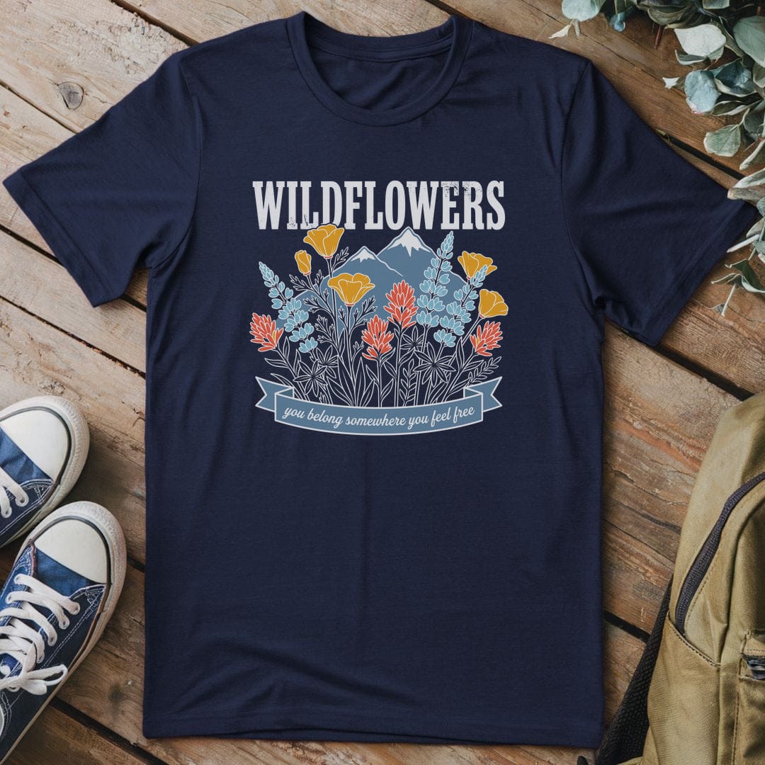 T-Shirt Navy / S Alpine Blossom Escape