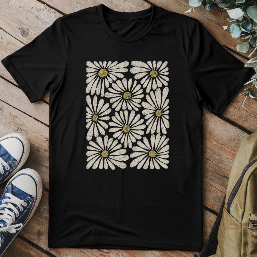 T-Shirt Black / S Daisy Dreamscape