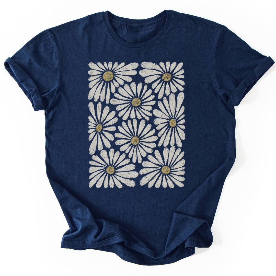 T-Shirt Navy / S Daisy Dreamscape