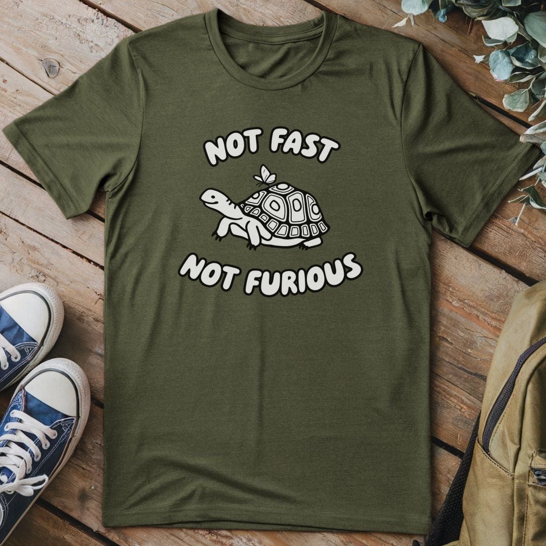 T-Shirt Military Green / S Turtle Zen Vibes