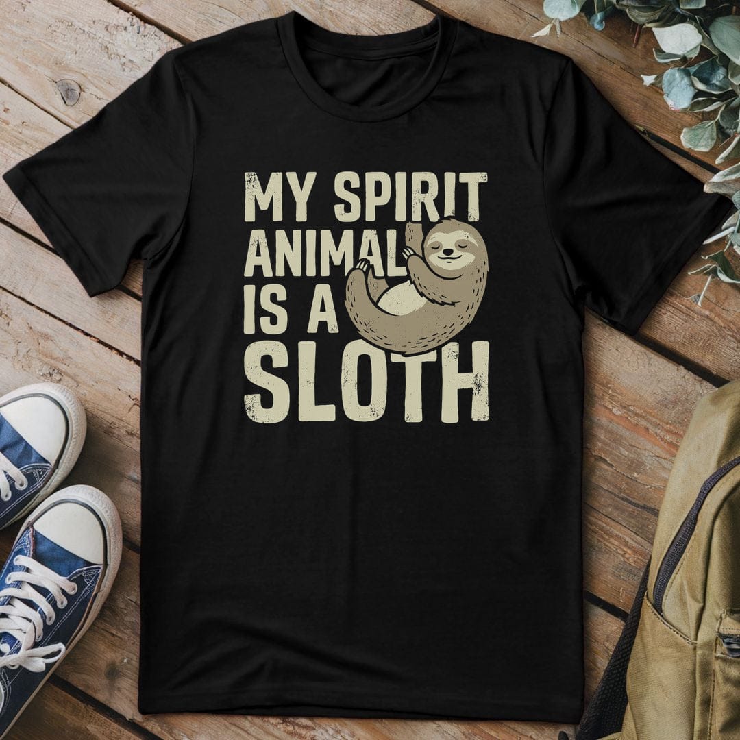 T-Shirt Black / S Lazy Spirit Charm
