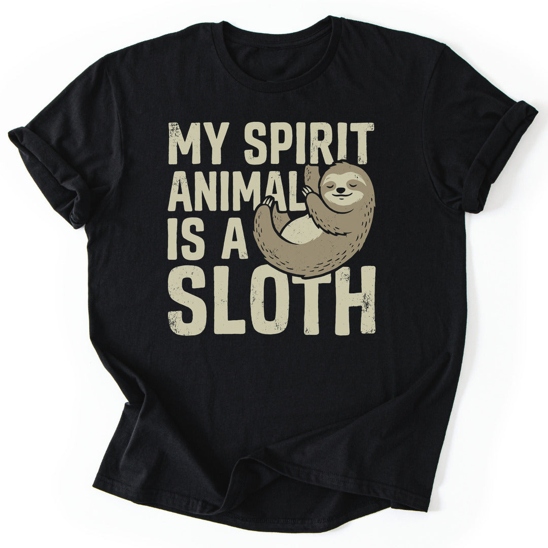 T-Shirt Black / S Lazy Spirit Charm