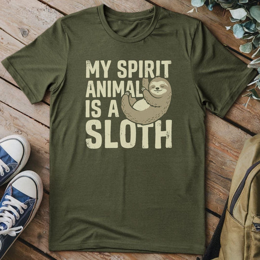 T-Shirt Military Green / S Lazy Spirit Charm