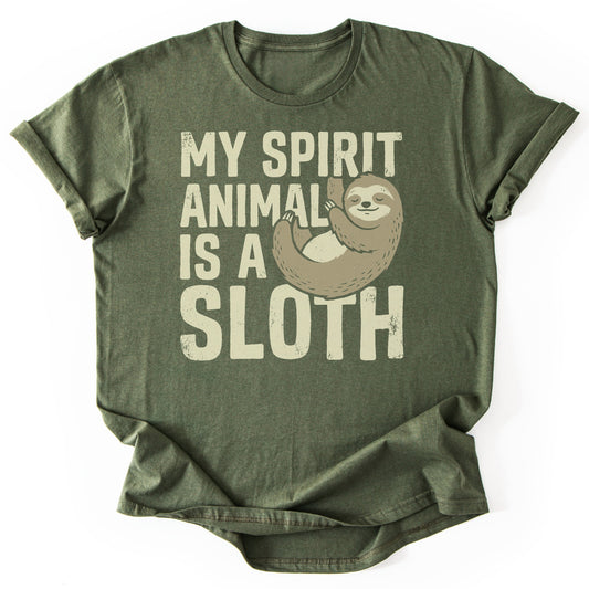 T-Shirt Military Green / S Lazy Spirit Charm