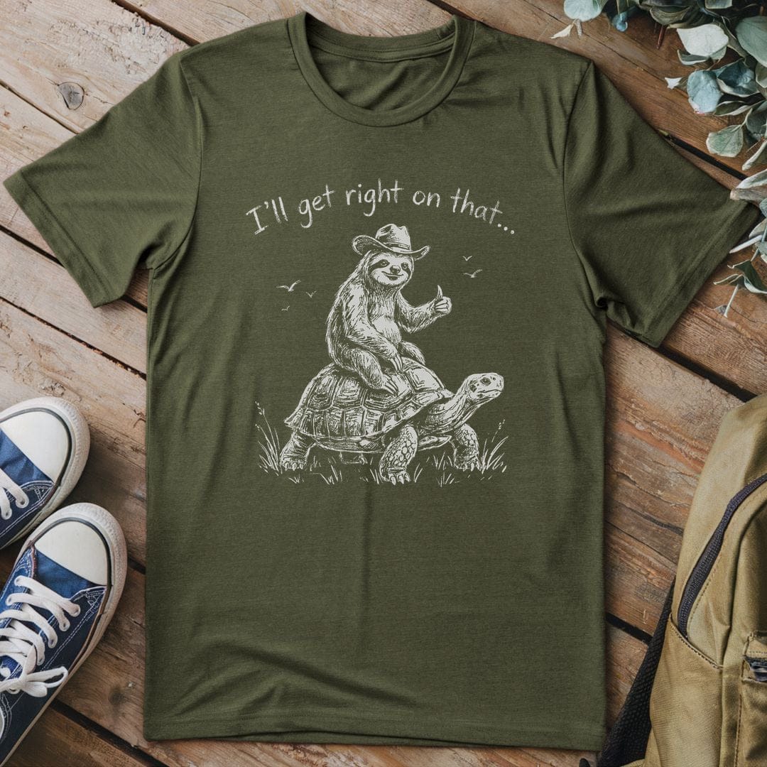 T-Shirt Military Green / S Cowboy Chill Ride