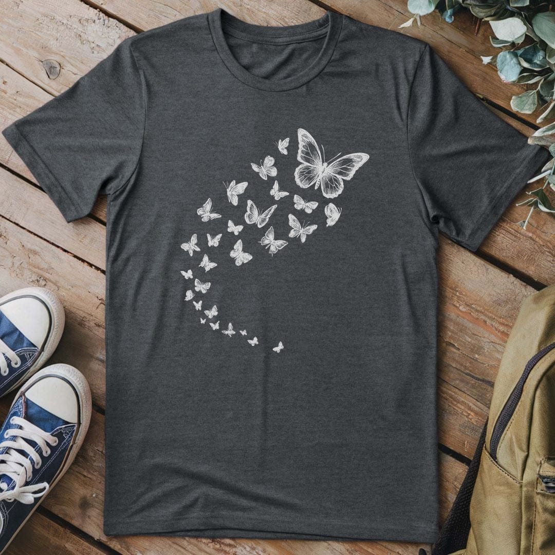 T-Shirt Dark Heather / S Fluttering Whispers