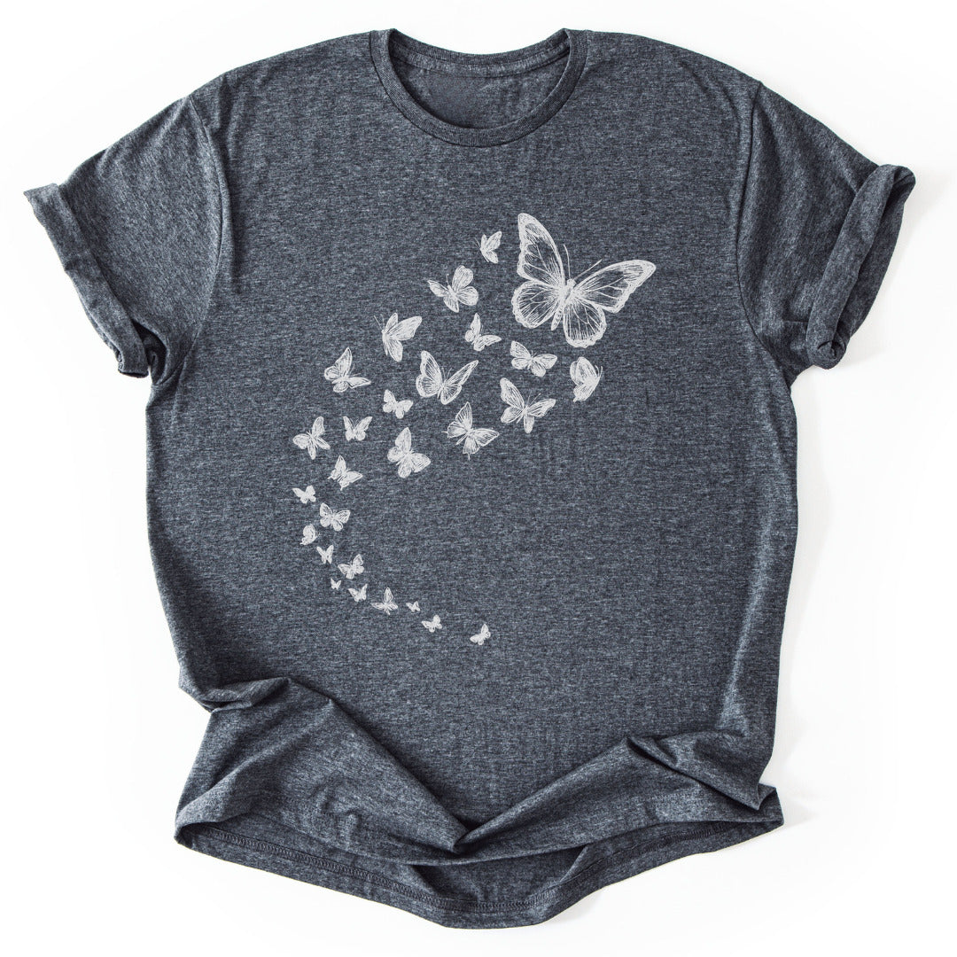 T-Shirt Dark Heather / S Fluttering Whispers