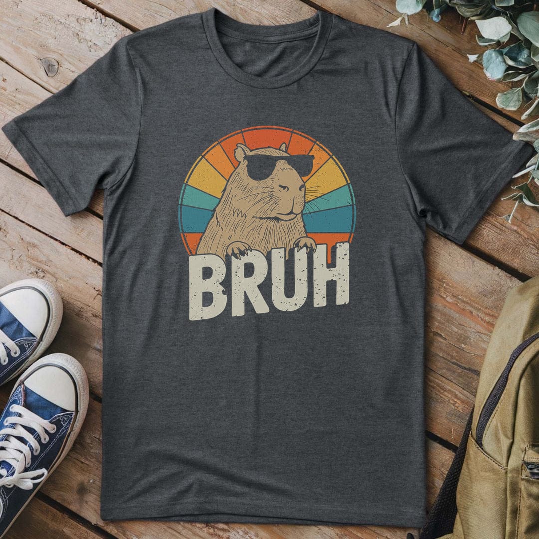 T-Shirt Dark Heather / S Chill Capy Vibes