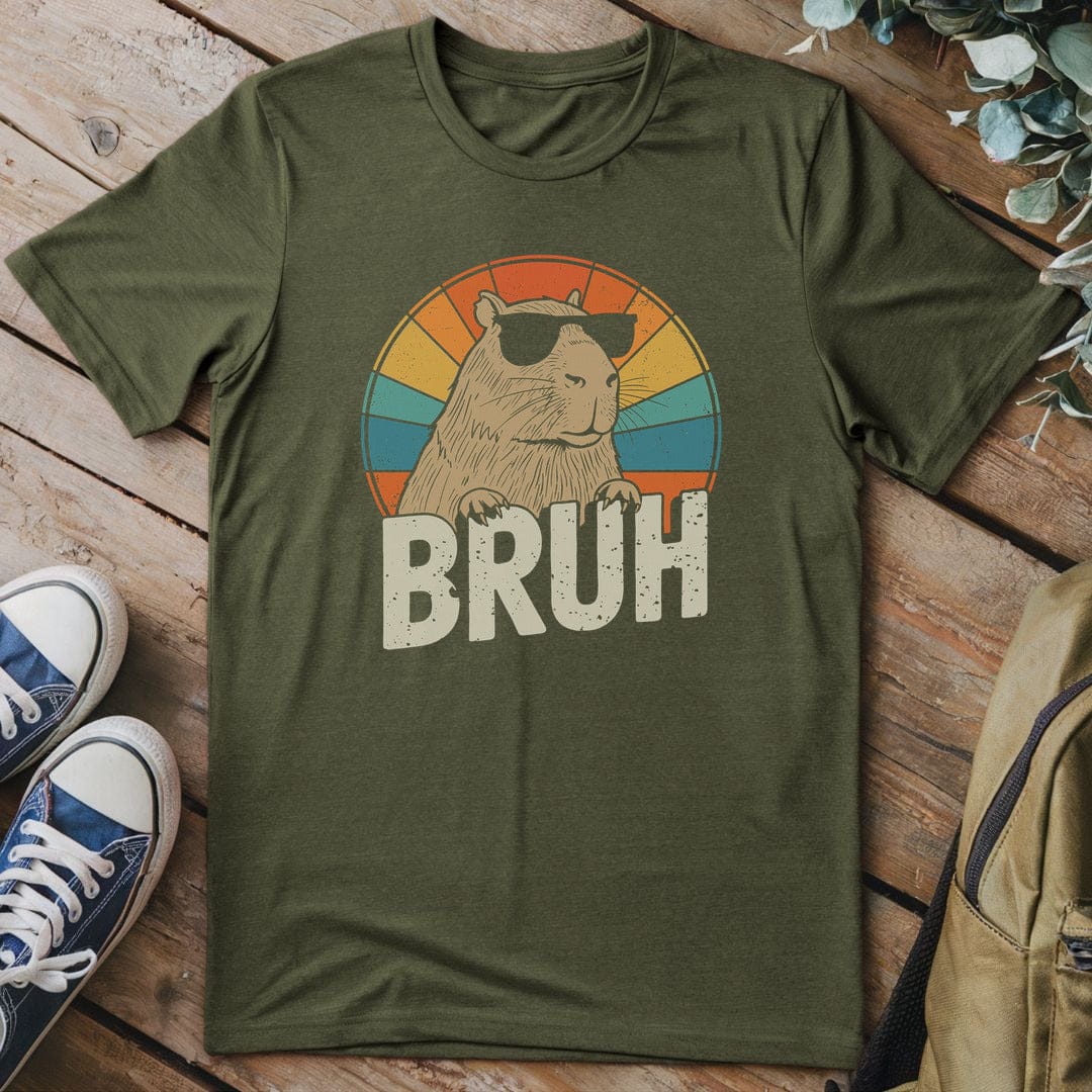 T-Shirt Military Green / S Chill Capy Vibes