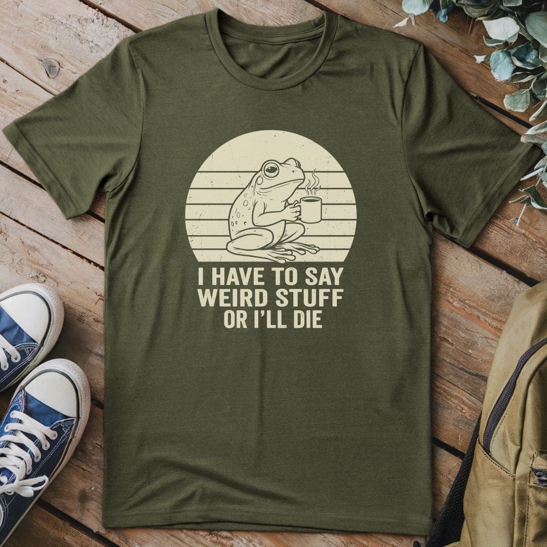 T-Shirt Military Green / S Coffee Frog Quirk