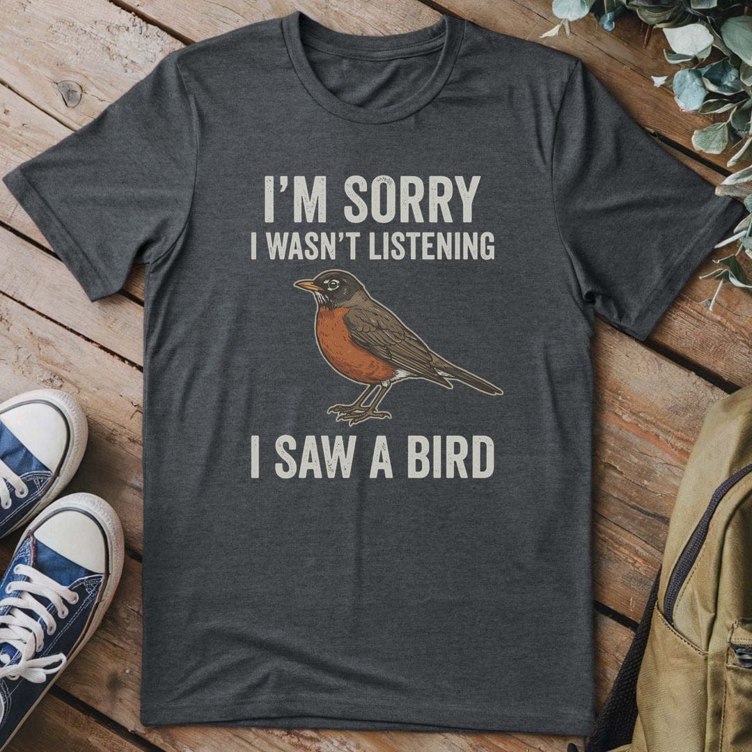 T-Shirt Dark Heather / S Birdwatcher Distraction