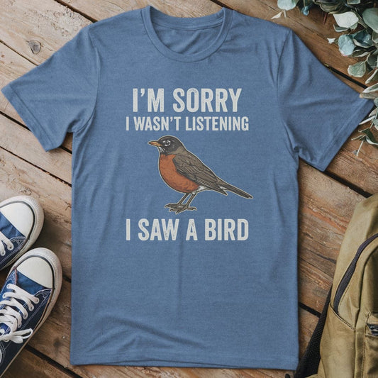 T-Shirt Heather Indigo / S Birdwatcher Distraction