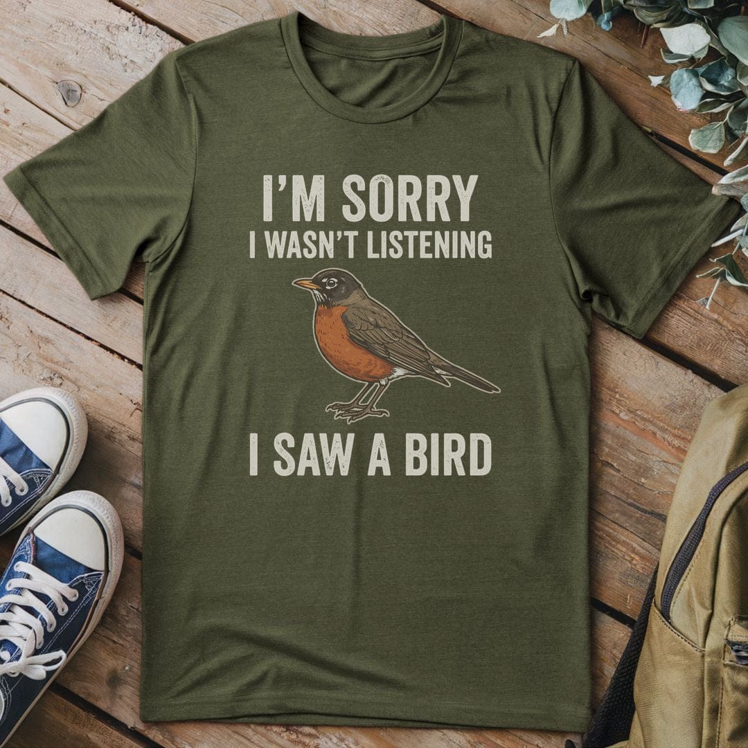 T-Shirt Military Green / S Birdwatcher Distraction