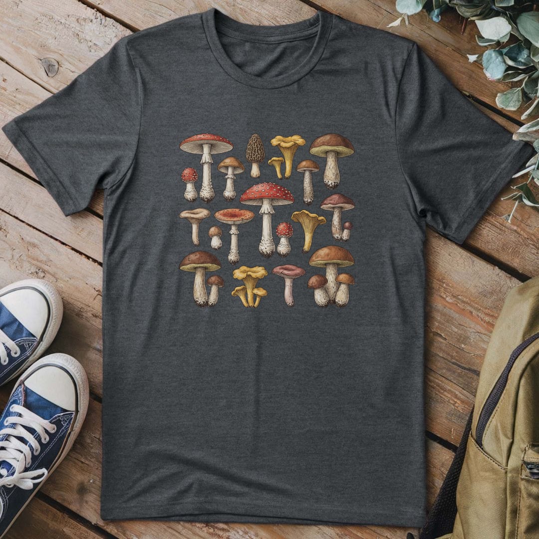 T-Shirt Dark Heather / S Spores of Consciousness