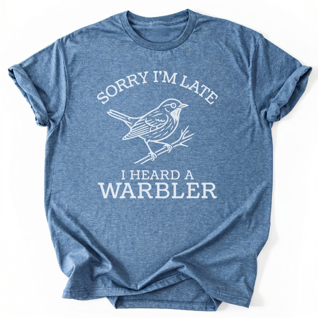 T-Shirt Heather Indigo / S I Heard A Warbler