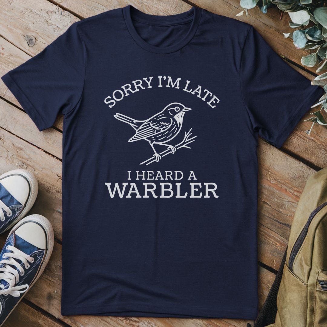 T-Shirt Navy / S I Heard A Warbler