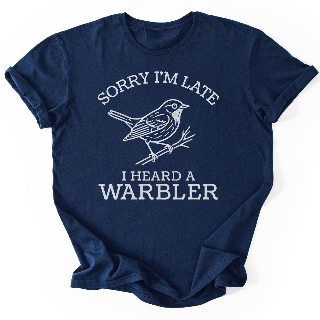 T-Shirt Navy / S I Heard A Warbler
