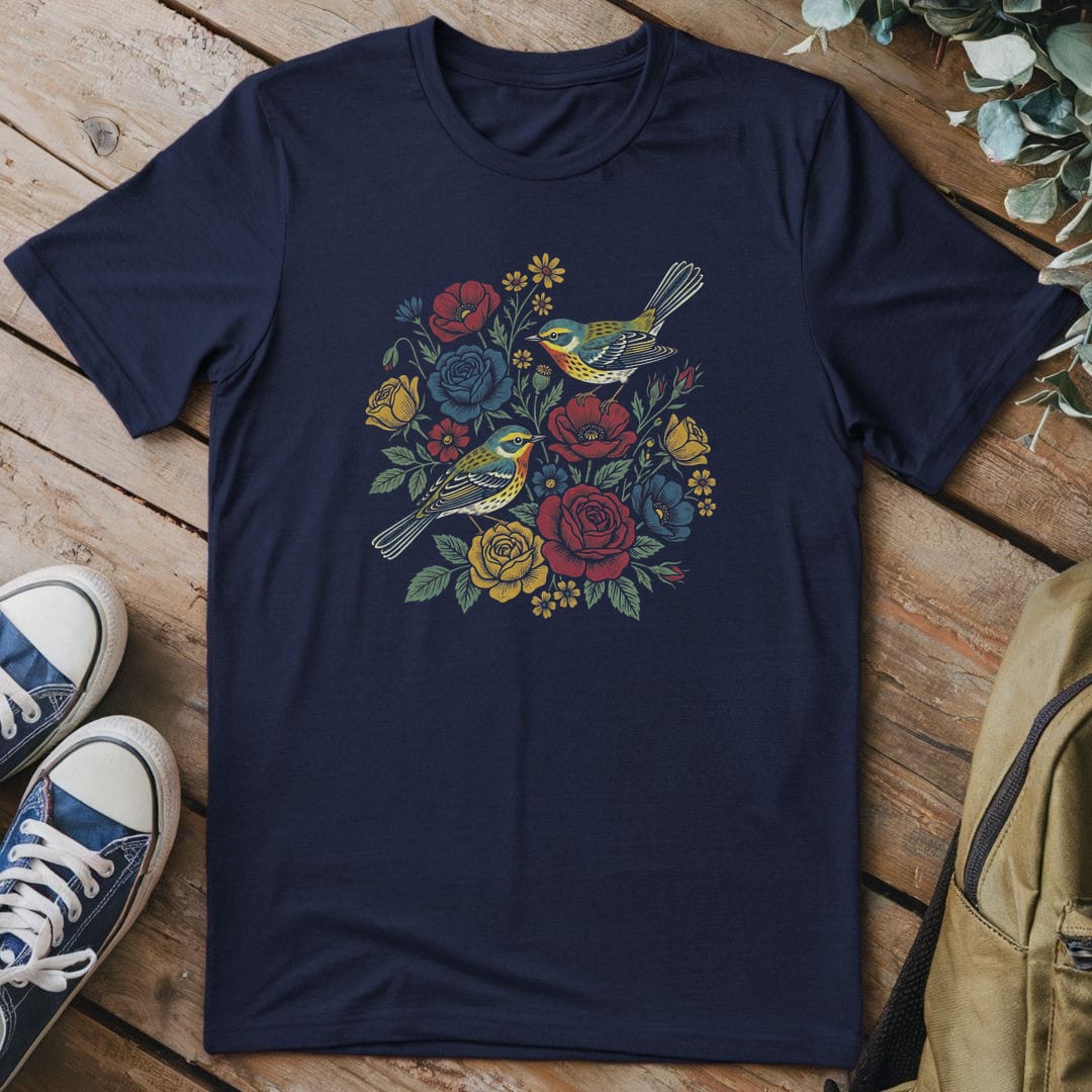 T-Shirt Navy / S Blooming in the Void