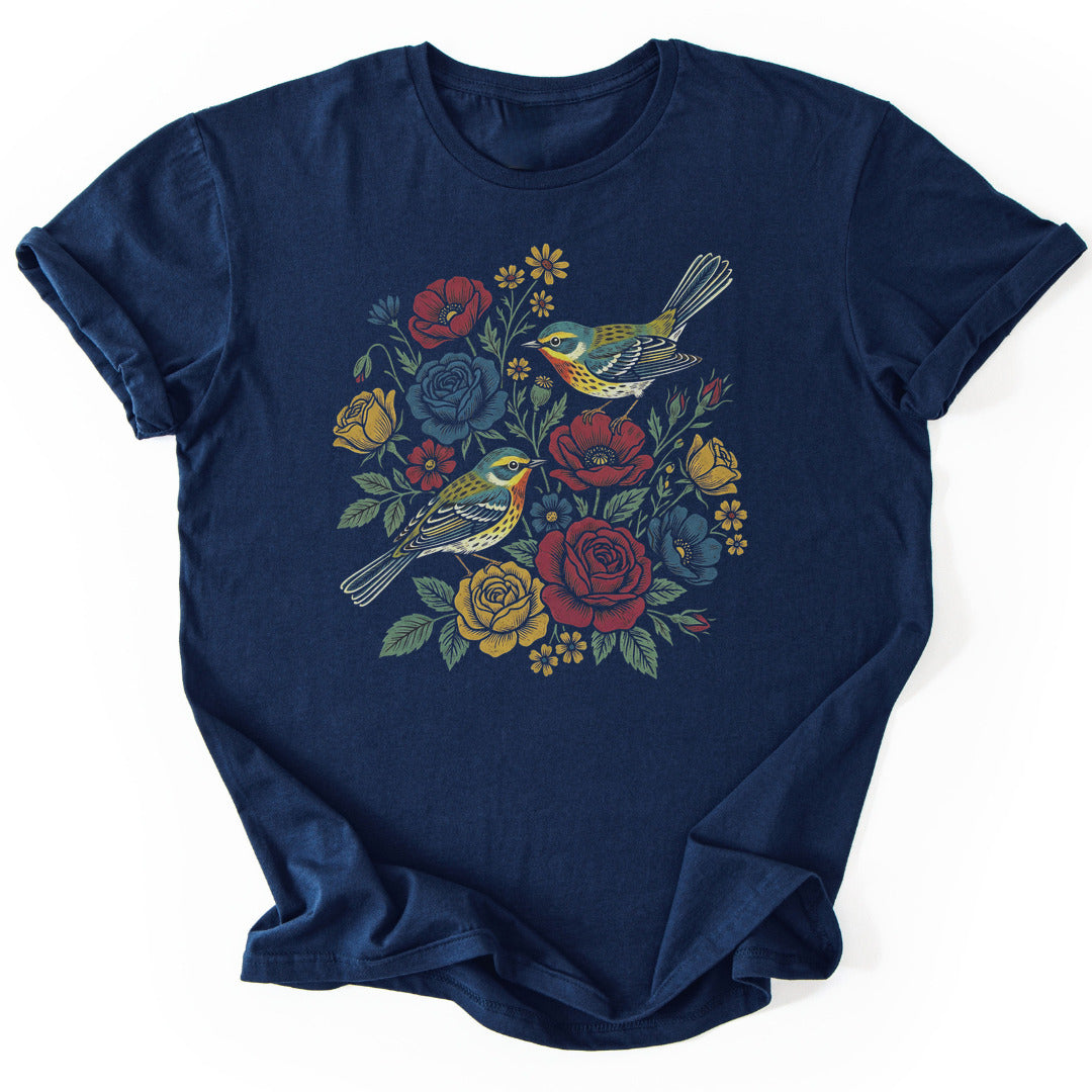 T-Shirt Navy / S Blooming in the Void