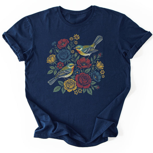 T-Shirt Navy / S Blooming in the Void