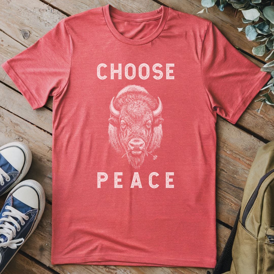 T-Shirt Heather Red / S Choose Peace