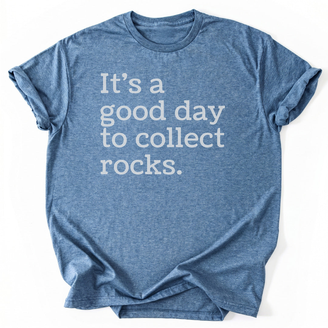 T-Shirt Heather Indigo / S Collecting Rocks