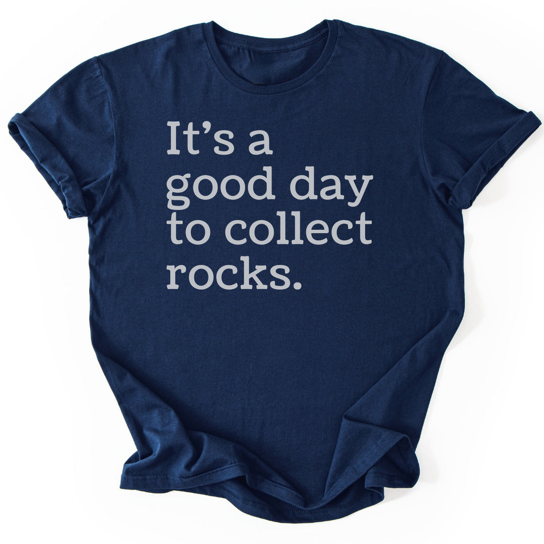 T-Shirt Navy / S Collecting Rocks