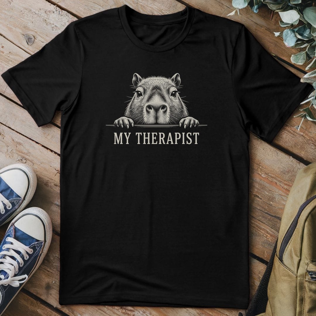 T-Shirt Black / S My Therapist