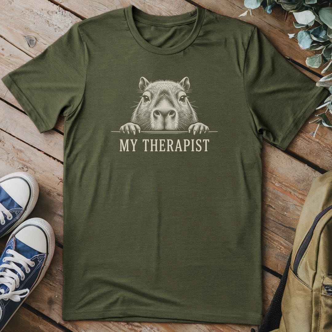 T-Shirt Military Green / S My Therapist