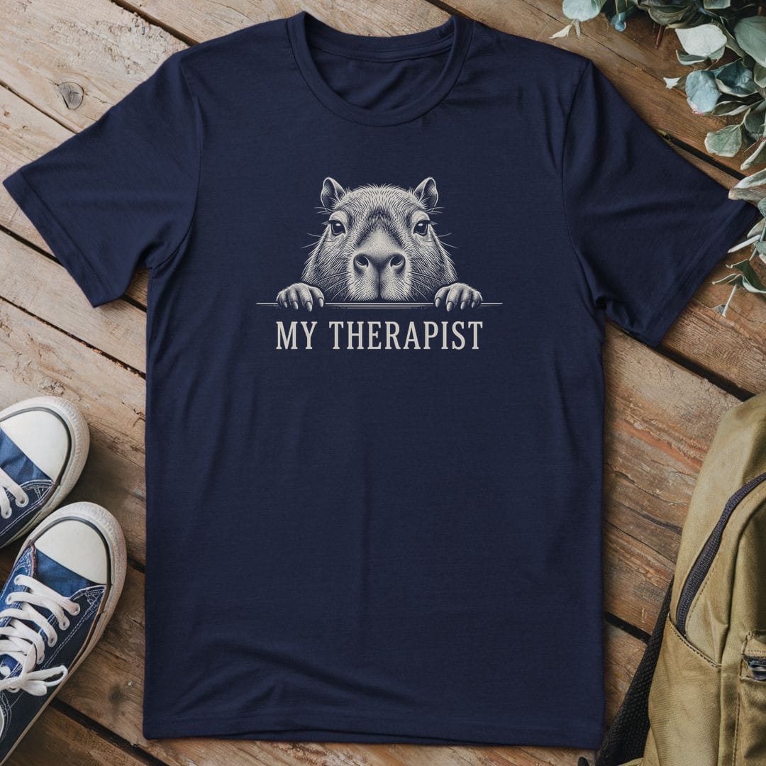 T-Shirt Navy / S My Therapist