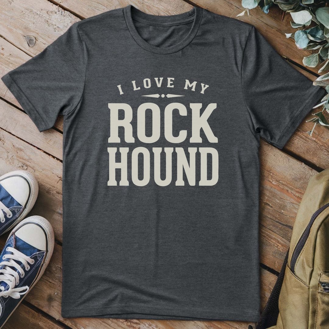 T-Shirt Dark Heather / S I Love My Rock Hound