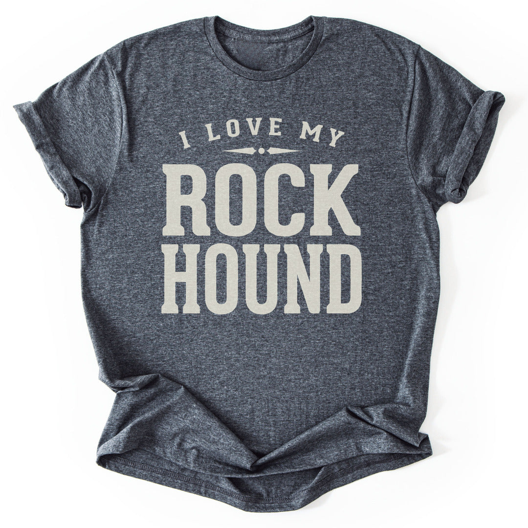 T-Shirt Dark Heather / S I Love My Rock Hound