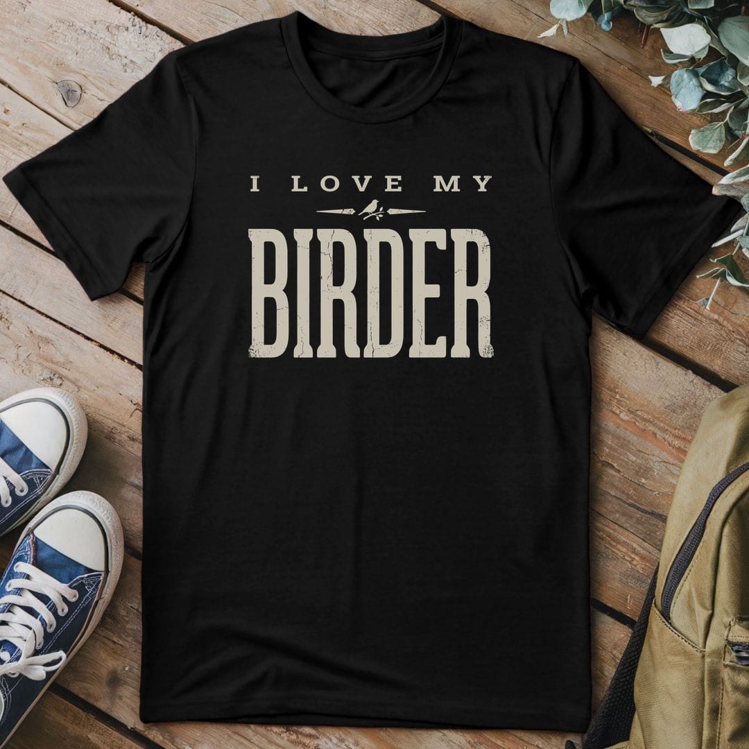 T-Shirt Black / S I Love My Birder