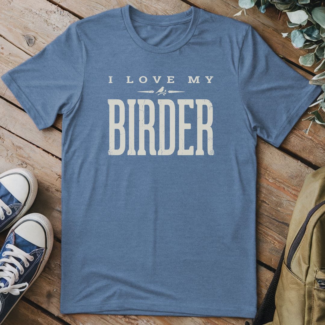 T-Shirt Heather Indigo / S I Love My Birder