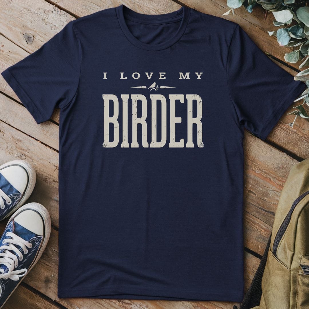 T-Shirt Navy / S I Love My Birder