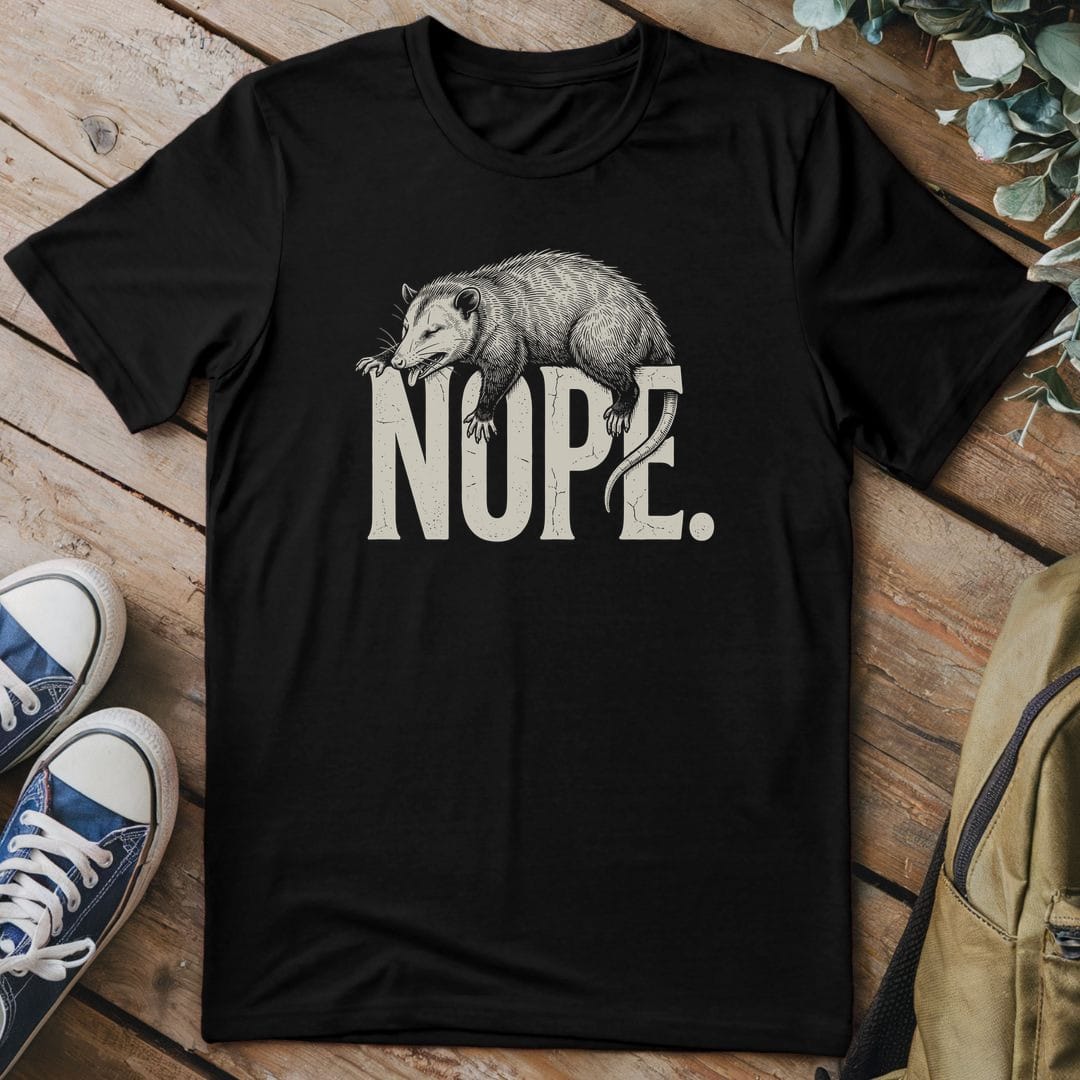 T-Shirt Black / S Nope.