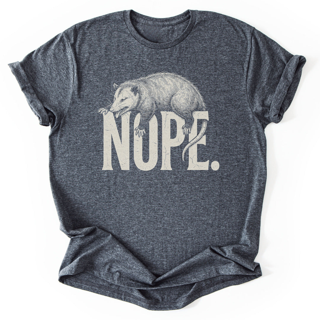 T-Shirt Dark Heather / S Nope.